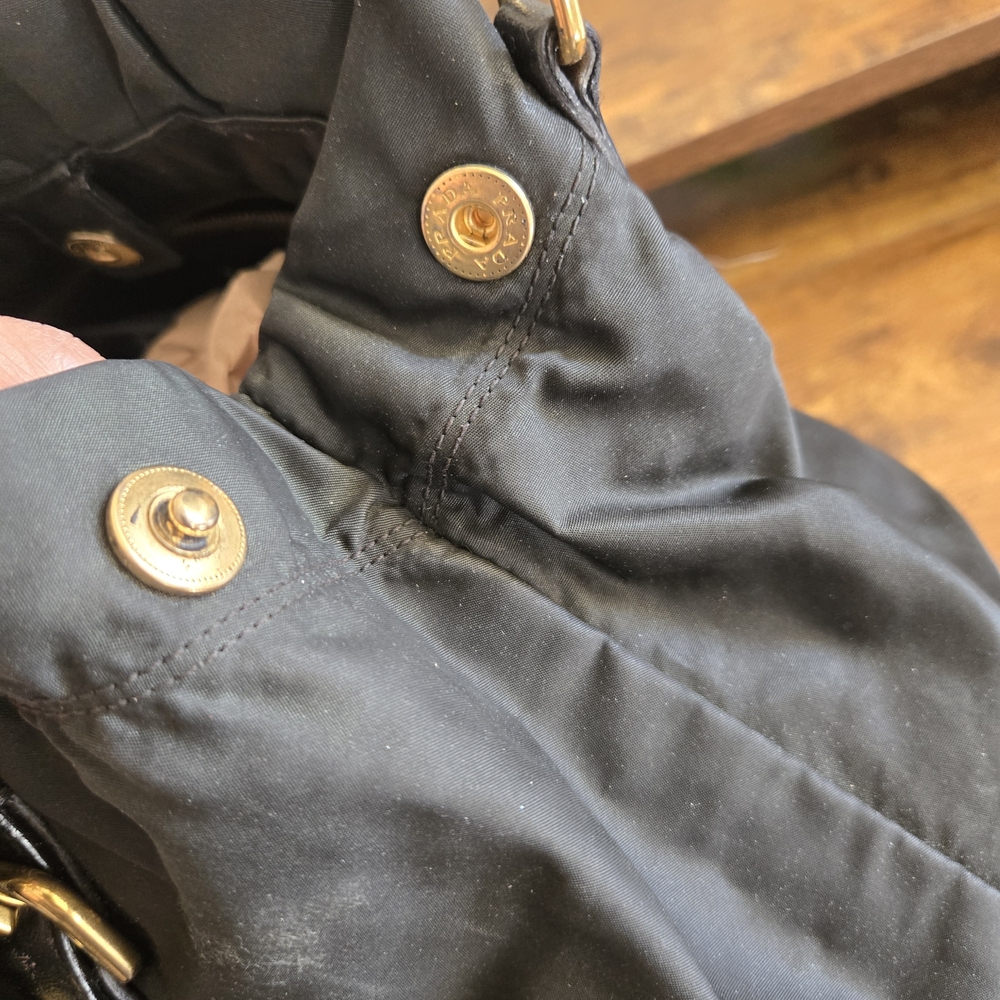 Prada Hobo Black Women's Bag Authentic - Picture 9 of 16